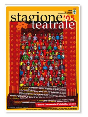 Stagione teatrale città di Lecce 2005 - Manifesto