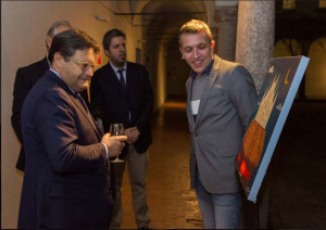 nella foto il presidente di Quanta Maurizio Castro , Efrem Barrotta e io dietro. 